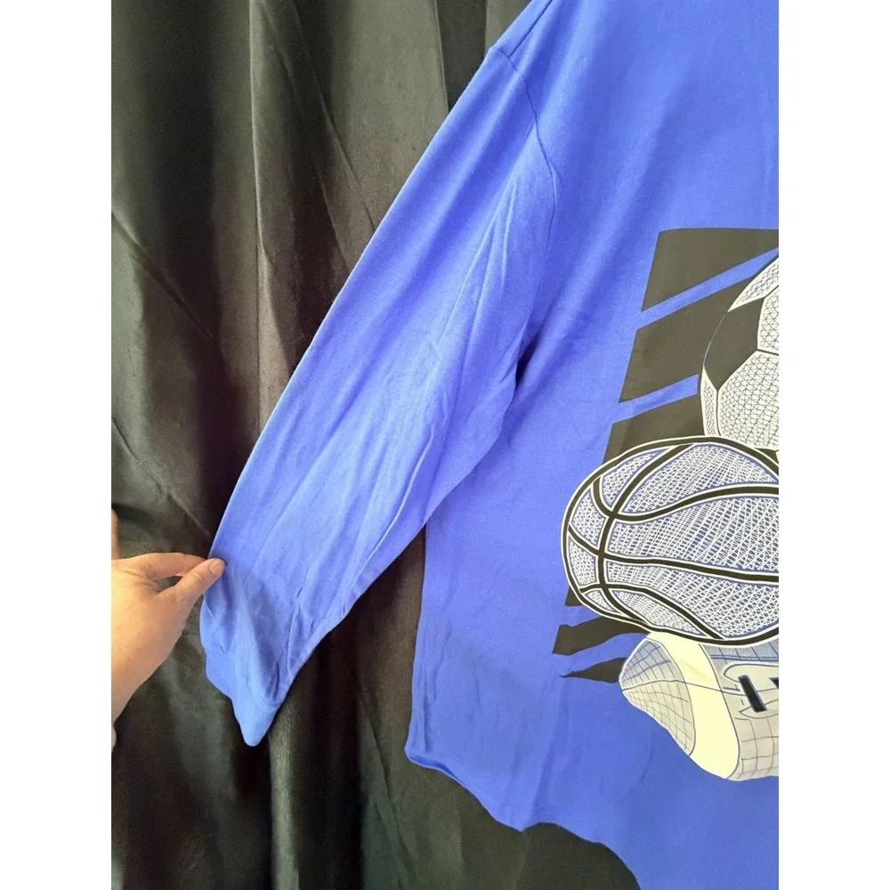 NWT JUNIOR BOYS XXL/TTG(16)‎ GAMER SHIRT BLUE MEASURMENTS IN DESCRIPTION (3015)